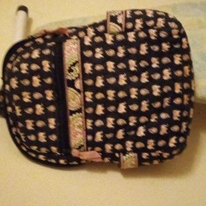 Back pack with front zipper.